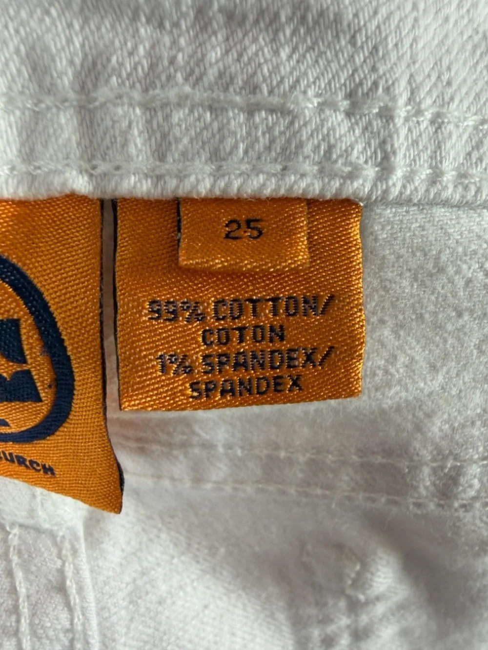 Tory‎ Burch Low Rise Cotton Blend Cropped White Jeans Size 25